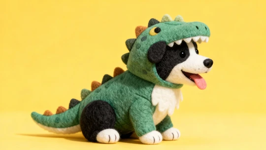  Felt style dinosaur style example