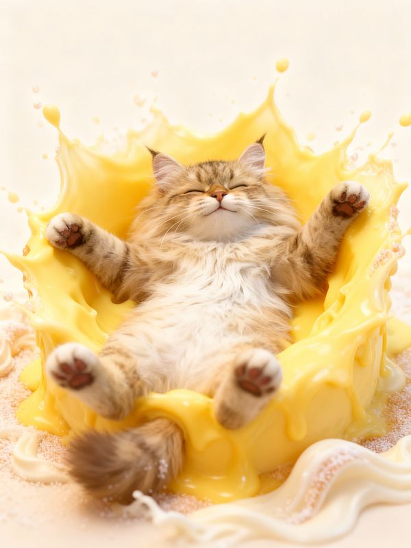 Sweet Orange Cat Bliss